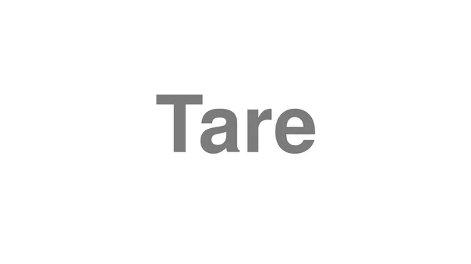 Tare