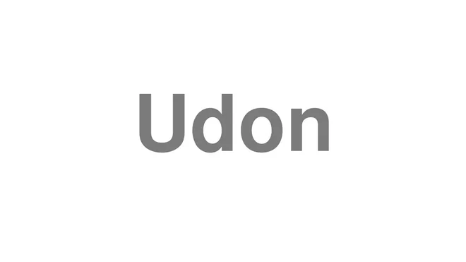 Udon