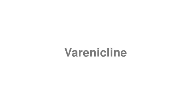 Varenicline