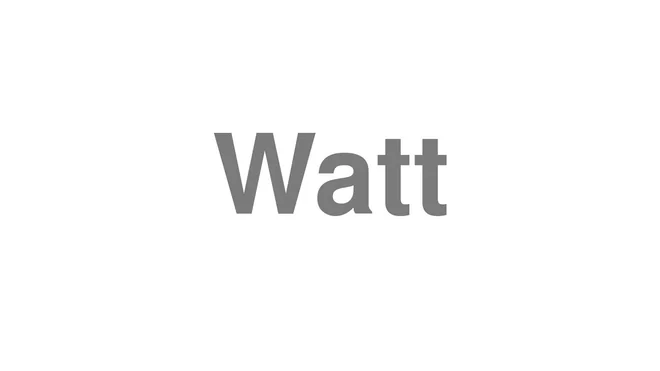 Watt