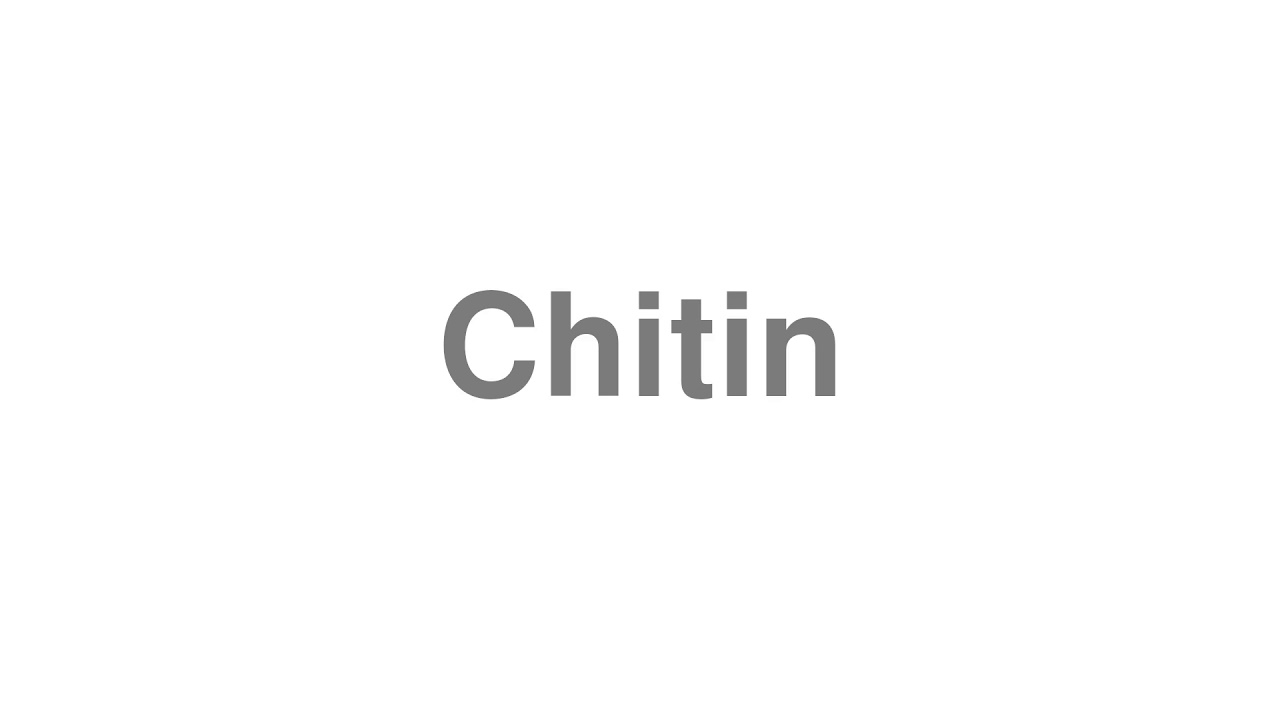 how to pronounce chitin