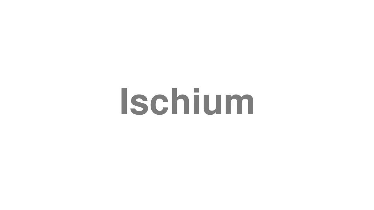 how to pronounce ischial