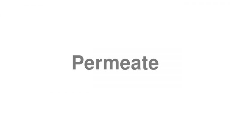 permeate definition