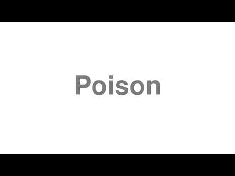 how to pronounce poison